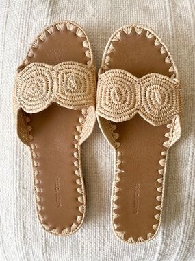 Carrie Forbes Raffia Slides